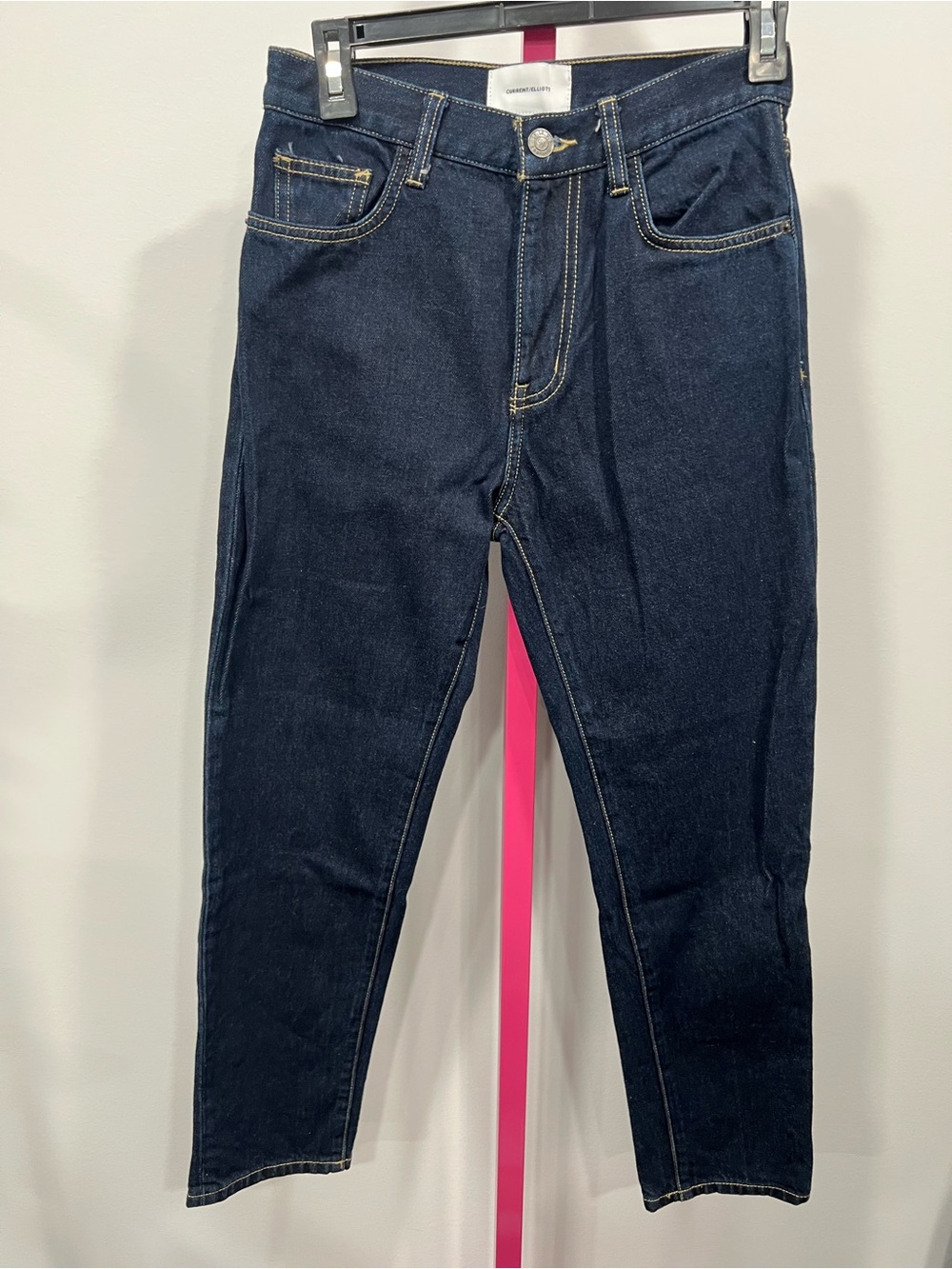 Current/Elliott Slim Straight Dark Blue Jeans 25 NWOT